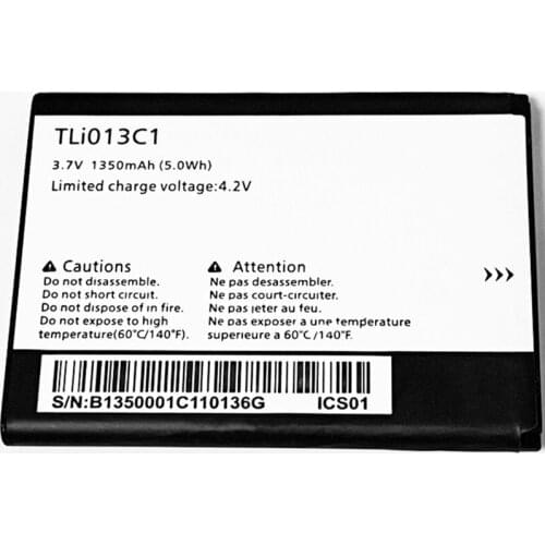 3.7V 1350mAh TLi013C1 For Alcatel Go Flip V 4051S Battery
