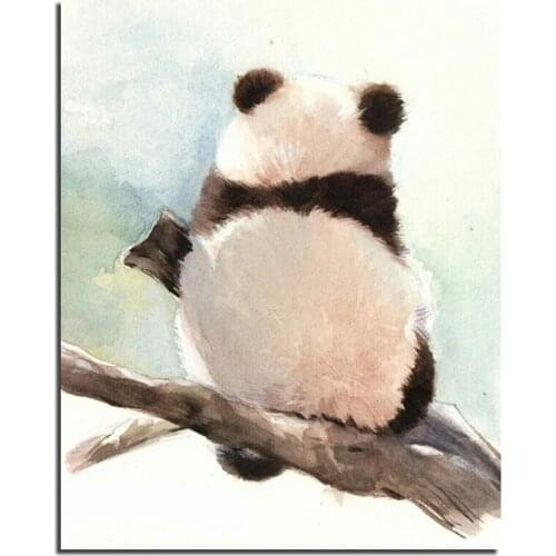 3D DIY Diamond Painting Panda Back 60x75cm Crafts Direct Selling Cotton Diy Diamond Embroidery Kit 3d Full New Needlework