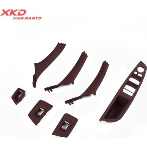 51417261929 Red-Brown LHD Car Interior Inner Door Handle Panel Pull Trim Cover Fit for B-M-W 525d xDrive 530d xDrive 51417261954