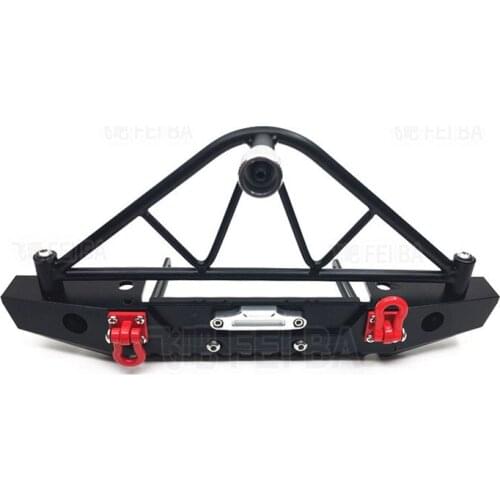 Alu Scale adjust 75-85mm Rear Bumper Spare Tire Holder with 5mm LED light for Axial SCX-10 Crawler