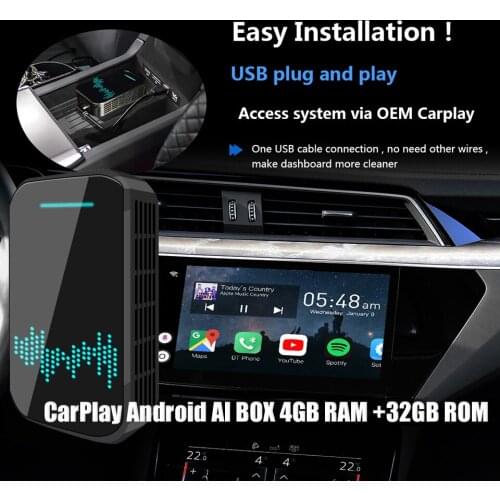 Android 9 CarPlay AI Box GPS Car Multimedia Player 4G+32G Wireless Mirrorlink Auto TV Box For Mercedes Benz BMW AUDI Porsche VW
