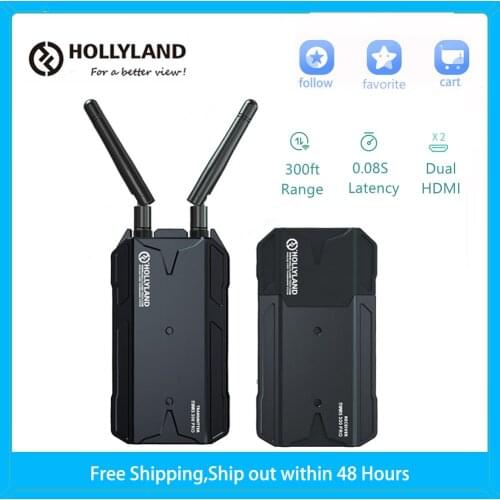 Hollyland Mars 300 PRO Wireless Video Transmission System Camera REAL-TIME APP Monitoring 1080P60Hz 300ft for HDMI Transmitter