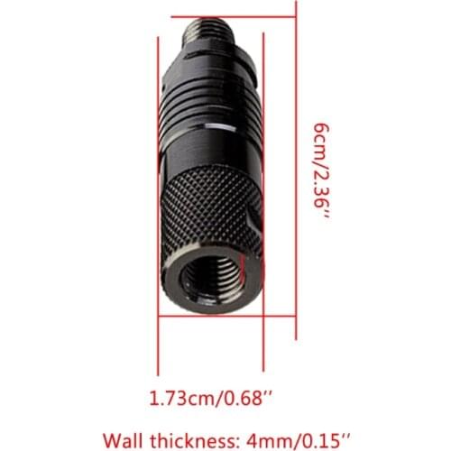 E56D 2Pcs Metal Connector Adapter Carp Fishing Rod Bite Carp Fishing Alert Fishing Alarm Quick Release Warning Tackle