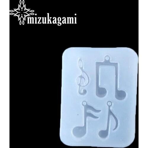 1pcs UV Resin Jewelry Liquid Silicone Mold Music Note Resin Molds For DIY Intersperse Decorate Making Molds