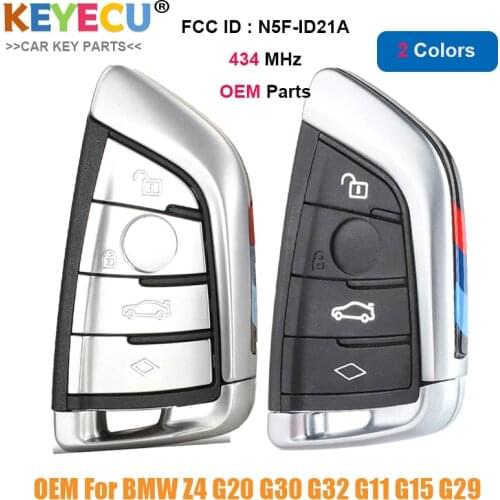 KEYECU OEM Smart Remote Control Key for BMW BDM G20 G30 G32 G11 G15 G29 2015-2019, Fob 4 Buttons - 434MHz - FCC ID: N5F-ID21A