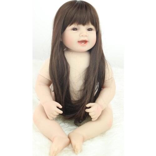 22 Inch Fashion Doll Naked Baby Doll Simulation Collocation Children Gifts for Birthday Christmas New Year DIY Toy