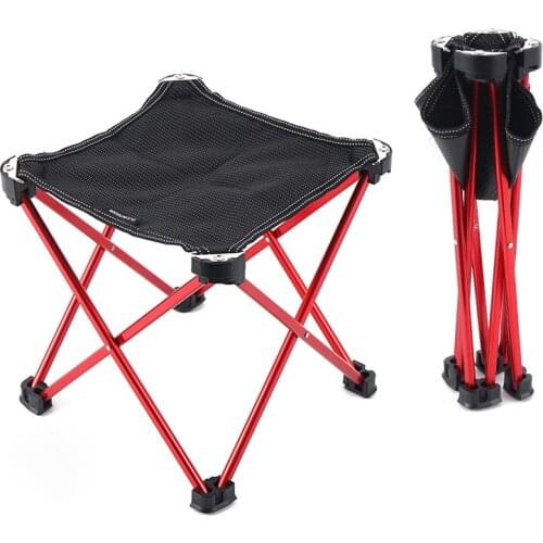 Lightweight Folding Fishing Chair Picnic Camping Chair Foldable Aluminium Outdoor Portable Seat Easy To Carry Outdoor Stools