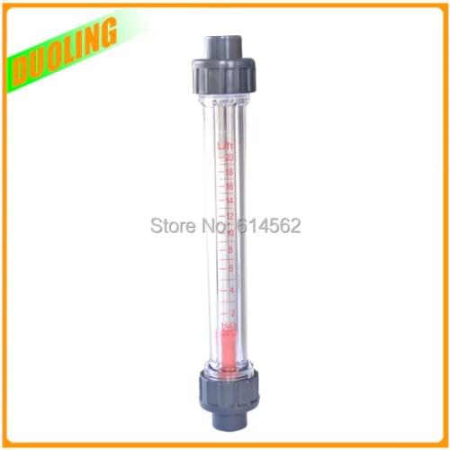 LZB-25S Plastic Flowmeter Air Rotameter (1'BSP 1-10m3/h) Long tube