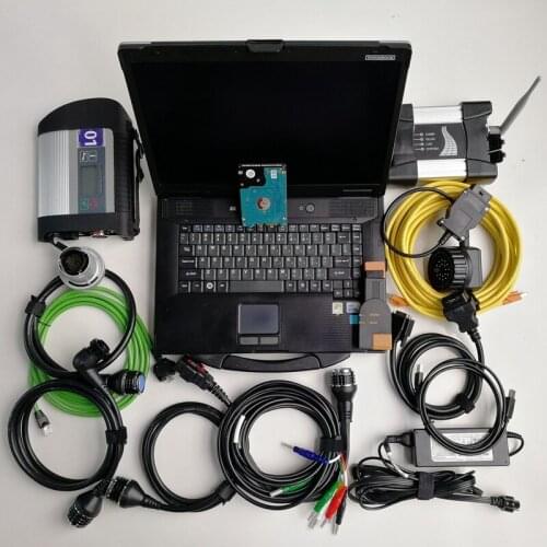 MB Star C4 SD Compact 4 and wifi Icom Next with 12/2020 Software in Used Toughbook CF-52 4G for Auto Diagnostic Tool