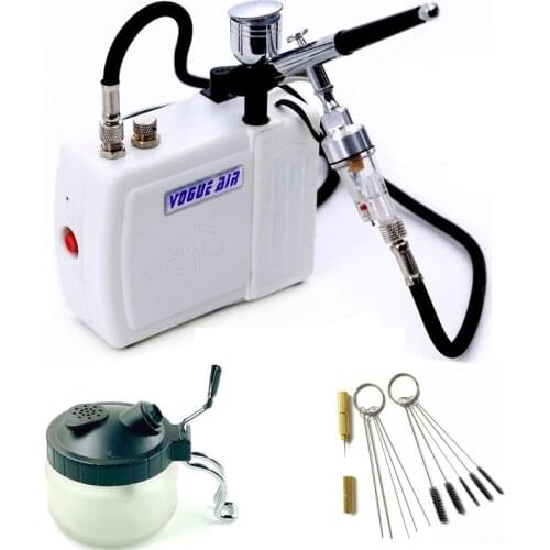 Airbrush Kit with Mini Air Compressor Air brush Spray Gun for Makeup Body Paint Temporary Tattoo gun AirBrush Nail Tool Set
