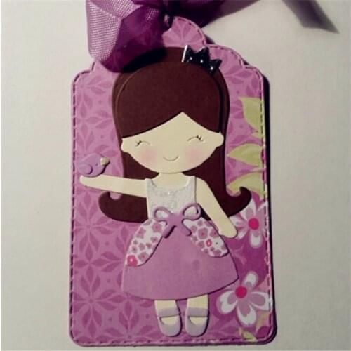 Build up girl Metal Cutting Dies Stencils for DIY Scrapbooking Photo Album Embossing Folder Paper Crafts Template