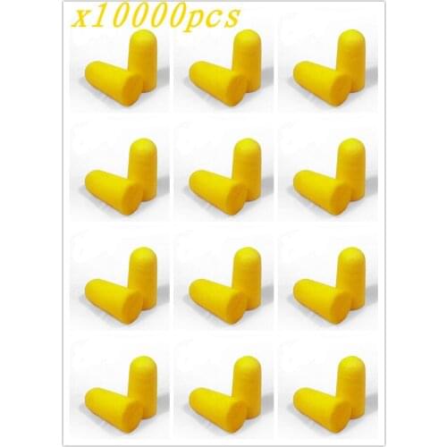 [ Fly Eagle ] 2015 New 10000PCS Yellow Soft Light Foam Ear Plugs Defenders Ear Protectors Earplugs