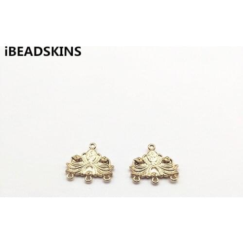 New arrival! 19x21mm Flower shape Connectors Copper Jewelry Accessories for Earrings parts,Accessories,hand Made Jewelry DIY