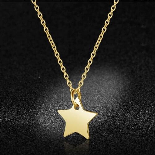 AAAAA Quality 100% Stainless Steel Star Charm Necklace for Women Fashion Charm Necklaces Super Fashion Charm Jewelry Wholesale