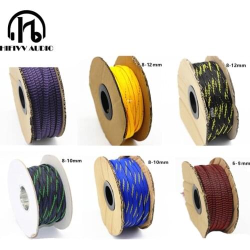 DIY high quality cable sleeve braided cable sleeve 6-13mm a lot of 5M