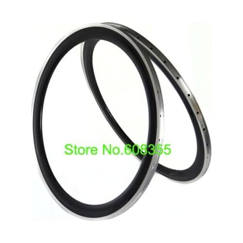 Full carbon matt matte road bike Bicycle 700C Clincher Rim with Alloy Brake Surface - Clincher Rim 50mm