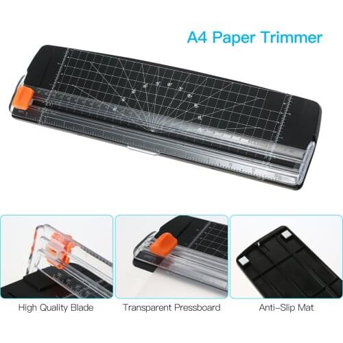 Aibecy Portable Paper Trimmer A4 Size Paper Cutter Cutting Machine 12 Inch Cutting Width for Craft Paper Photo Laminated Paper