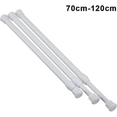 Curtain Rail Pole Rod Telescopic Tension High Carbon Steel Extendable For Bathroom 2020ing