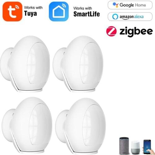 Tuya ZigBee3.0 Smart Mini PIR Sensor Human Body Movement Wireless Smart PIR Motion Sensor Support Alexa Google Home Smart Life