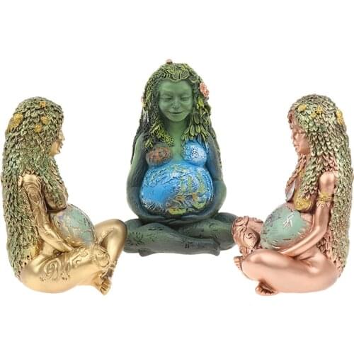 Gaia Mother Earth Goddess Statue Figurine Garden Ornament Home Decoration Crafts