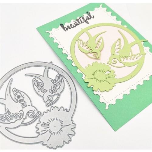Die cutting die toy metal little bird crafts paper relief DIY embossed Easter New Year Valentines Day