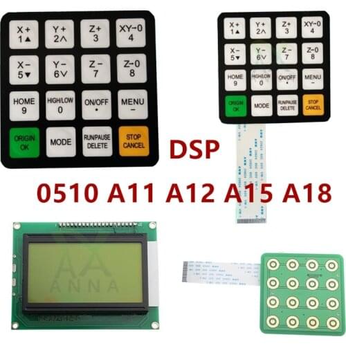 RichAuto 0510 A11 A12 A15 A18 DSP CNC controller parts key film button shell and display