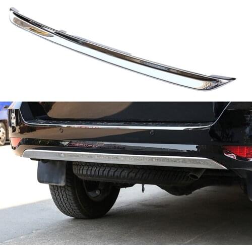 For Toyota Fortuner 2016 2017 2018 2019 2020 Stainless steel Exterior Rear Bumper Protector Guard Skid Plate Cover Trim
