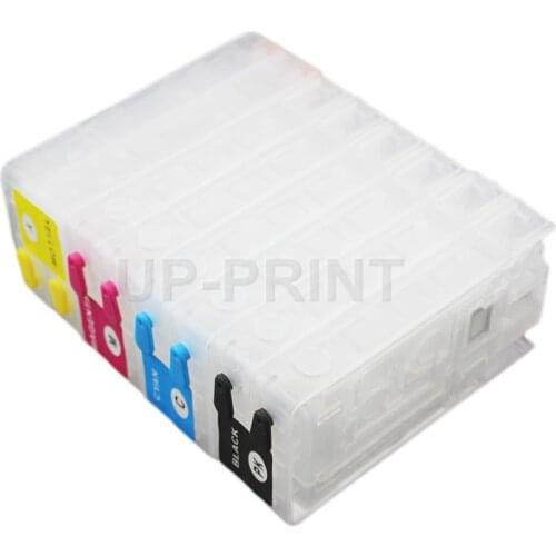 UP 1set 4 color Refillable Ink Cartridge compatible For Epson TM-C3500 TM-C3510 TM-C3520 for GJiC22P Label Printer