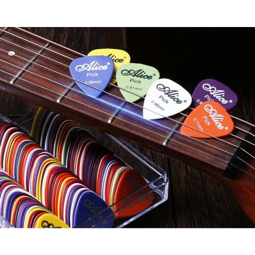 1 Box Matte Guitar Picks Acoustic Electric Bass Plectrum Mediator Guitar Accessories Thickness 0.58 - 1.5 mm
