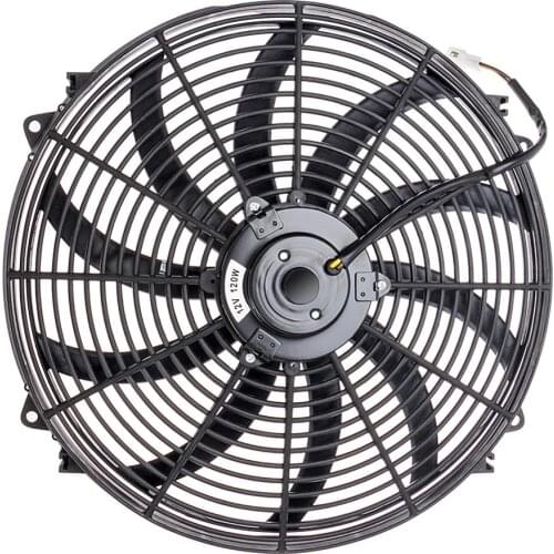 12v Engine Cooling Fan 16" Inch Universal Radiator Fan 80W Slim Pull Push Racing Electric Radiator