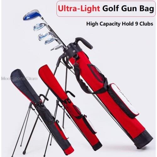 2021 Golf Bracket Bags Portable Golfing Gun Pack Ultra-Light Golf Standard Ball Bags Durable Big Capacity Airbag Can Hold 9 Club