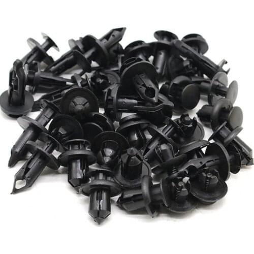 40PCS OEM # 91512-SM4-003 52161-02020 91503-SZ3-003 21030249 Plastic Push-Type Bumper Retainer Clip Fastener Trim Moulding Clip