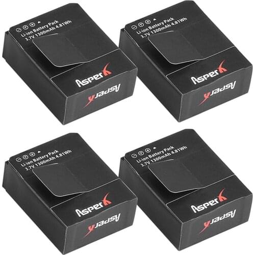 4x 1300mAh AHDBT-301 AHDBT301 Replacement Battery for GoPro 3 Gopro HD HERO3/3+ and GoPro AHDBT-201/AHDBT 301/AHDBT-302 Battery