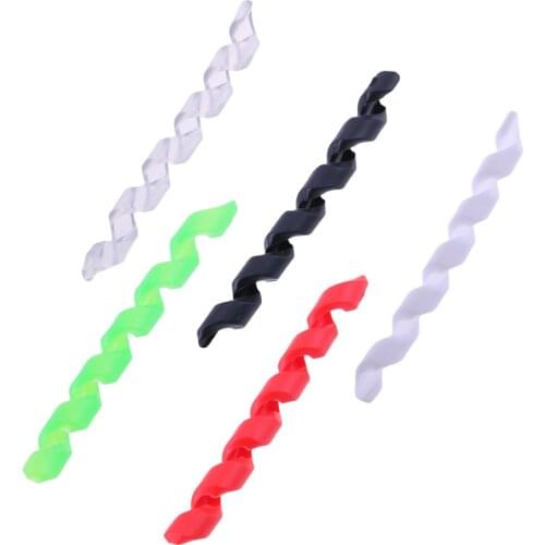 5pcs/lot Bicycle Brake Cable Housing Protector Rubber Anti-friction Bike Spiral Screw Sleeve Frame Guard Cycling Line Pipe Wrap