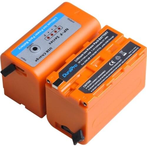 5200mAH NP-F750 NP-F770 Camera Battery with USB Charging Port with LED Power Indicator for Sony NP F970 F960 F550 F570 QM91D