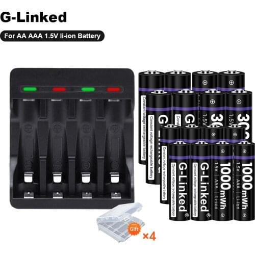 8PCS 1.5V lithium AA+AAA Rechargeable Battery 1.5V AA AAA Li-ion Battery for Toys MP3 Player 1.5V aa aaa lithium battery charger