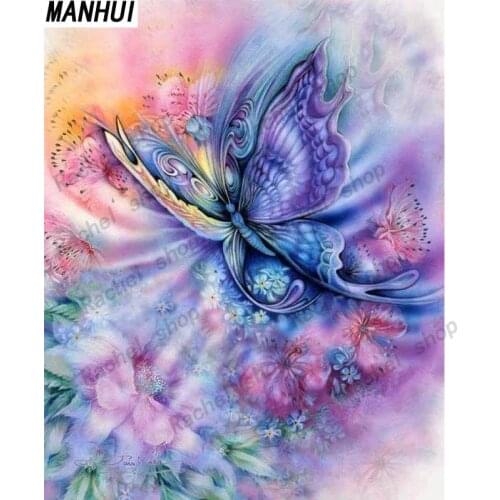 Diamond Embroidery Diy Diamond Painting Cross Stitch Kits Diamond Mosaic Butterfly flowers Full Square Diamond Embroider BS212