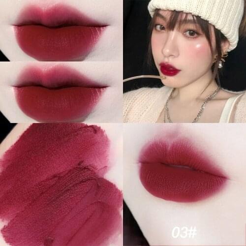 9 Colors Velvet Matte Pearlescent Watery Lip Gloss Silky Delicate Plumper Long-lasting Makeup Lipstick Cosmetics Wholesale TSLM2