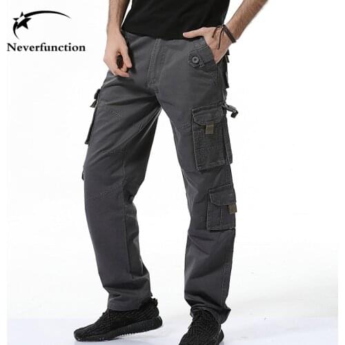 New Tactical Cargo Pants Men Combat SWAT Military Pants Cotton Pockets Paintball Militar Casual Solid Trousers Plus Size 40