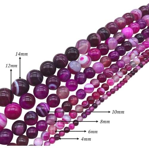 Natural Stone Red Veins Loose Beads 4mm 6mm 8mm Round Agates DIY Beaded for Women Jewelry Making Bracelets Necklaces J122