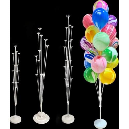 7 /11/19tubes Balloon Holder Column Balloons Stand Stick Balons Birthday Party Decorations Kids Wedding Christmas Decor Supplies