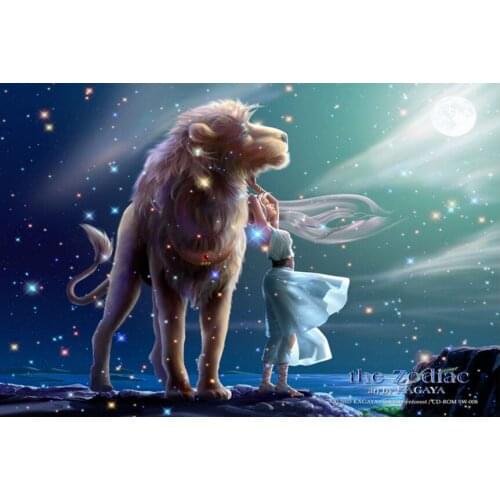 Leo The wooden puzzle 1000 pieces ersion jigsaw puzzle white card adult heart disease mental Relax 12 constellation toys