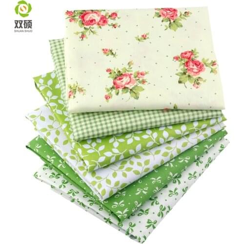 Hot Floral Cotton Fabric Patchwork Needlework Textile Pattern Sewing Fabric For Doll Clothes 40x50CM 30pcs/lot