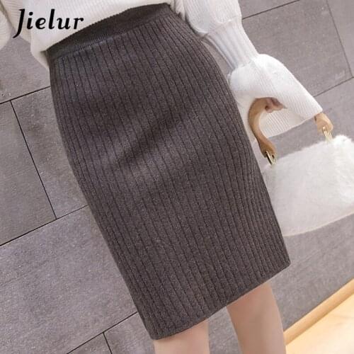 Женские трикотажные юбки Jielur China At AliExpress