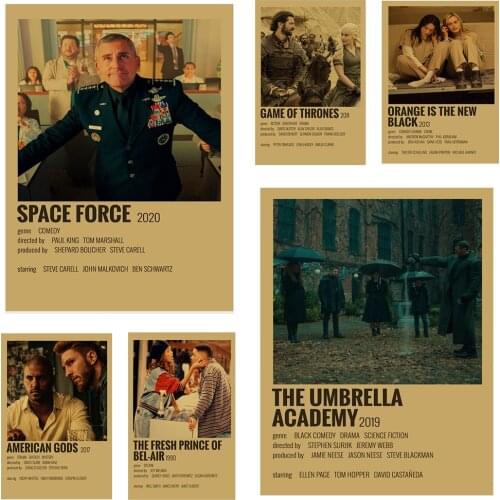 Classic TV series retro cowhide poster living room bar interior decoration sticker wall painting girl bedroom decoration art