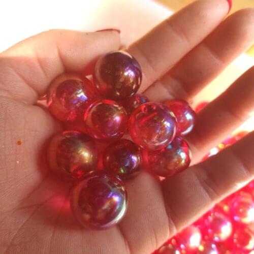 Red Electroplating Flame Angel Aura Quartz Decorative Crystal Ball Spheres for decorative