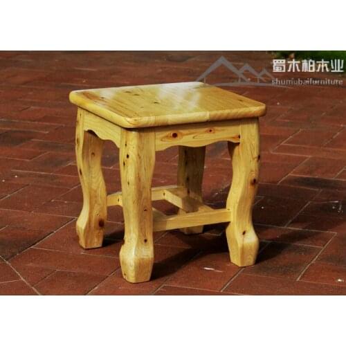 29*27cm Solid wood square stool small dinner stool Elephant legs stools
