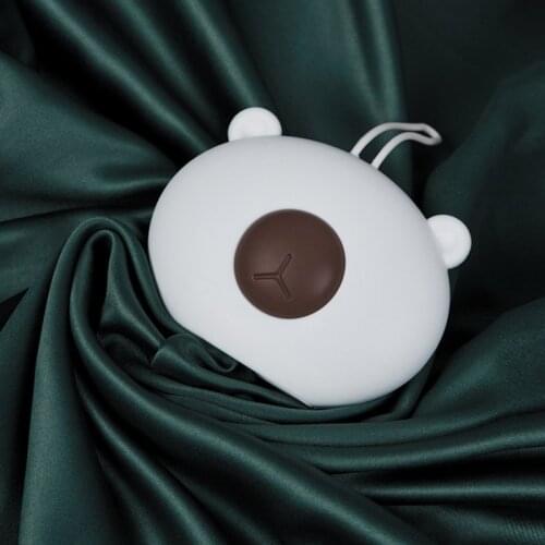 Cute Bear Hand Warmers Silicone Portable Small Hot Water Bag Bottle BPA Free Microwave Heating Hot Pack Winter Household Items