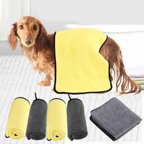 Fashion Absorbent Towels for Dogs Cats Fashion Bath Towel Nano Fiber Quick-drying Bath Towel Car Wiping Cloth Pet Supplies