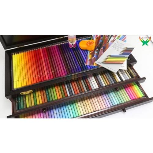 50/100/150 color Holbein oil pencils paper box Pencil Art Set Water soluble color set professional drawing art supplies
